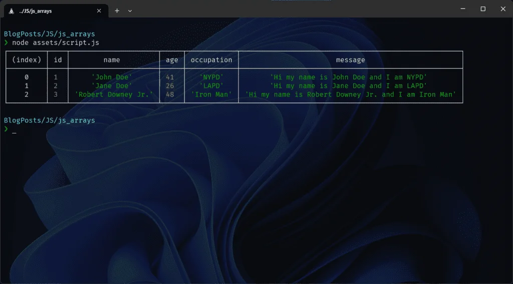 Manipulate array of objects with Javascript ma