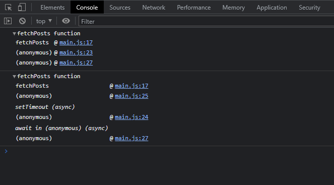 Using the javascript trace console method we can check from where our function was called