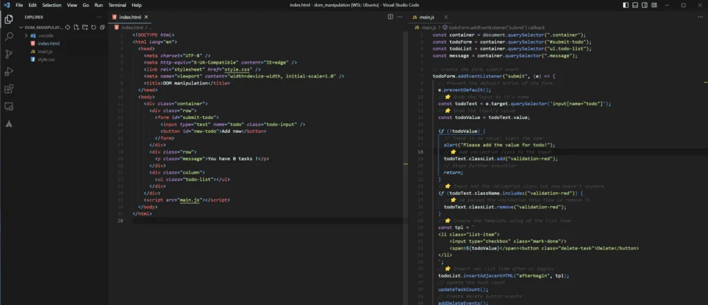 Here you can see that application opened in the VS Code
