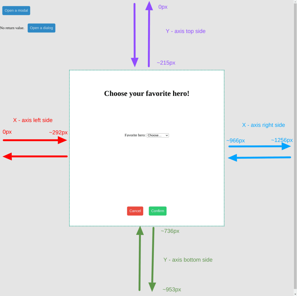 How to close the new html <dialog> tag by clicking on its ::backdrop